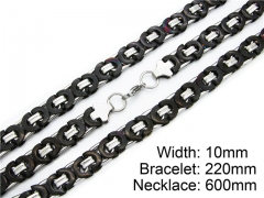 HY Wholesale Black Necklaces Bracelets Sets-HY55S0055I40