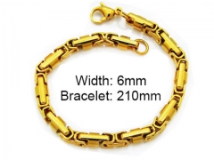 HY Stainless Steel 316L Bracelets (Byzantine)-HY55B0020O0