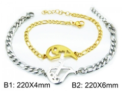 HY Stainless Steel 316L Bracelets (Men Popular)-HY12B0401PB