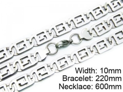 HY Stainless Steel 316L Necklaces Bracelets (Steel Color)-HY55S0137H60