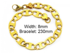 HY Stainless Steel 316L Bracelets (ID Bracelet)-HY55B0028N0