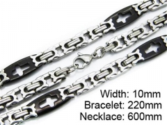 HY Wholesale Black Necklaces Bracelets Sets-HY55S0117I30