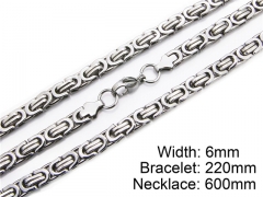 HY Stainless Steel 316L Necklaces Bracelets (Steel Color)-HY55S0039H70