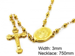 HY Wholesale Stainless Steel 316L Necklaces (Religion Style)-HY55N0063P0