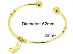 HY Jewelry Wholesale Stainless Steel 316L Bangle (PDA Style)-HY58B0380KS