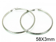 HY Stainless Steel 316L Snap Post Hoop Earrings-HY58E0658IL