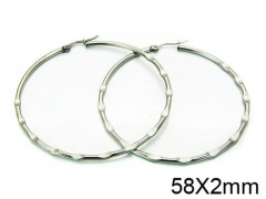 HY Stainless Steel 316L Snap Post Hoop Earrings-HY58E0614I5