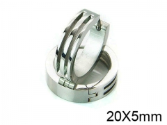 HY Stainless Steel 316L Huggie Hoop Earrings-HY05E1725HWW