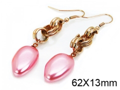 HY Stainless Steel 316L Drops Earrings-HY64E0264HIS