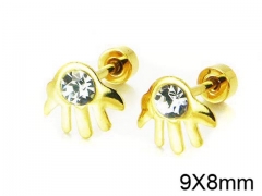 HY Stainless Steel 316L Small Crystal Stud-HY67E0159JL