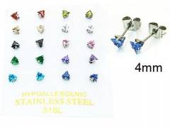 HY Stainless Steel 316L Small Crystal Stud-HY25E0673IWW