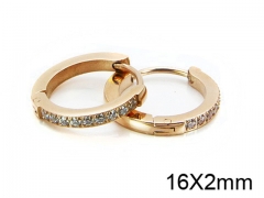 HY Stainless Steel 316L Huggie Hoop Earrings-HY05E1520HND