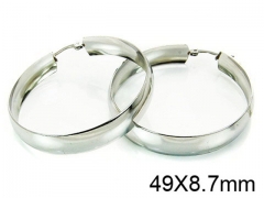 HY Stainless Steel 316L Snap Post Hoop Earrings-HY58E0694KW