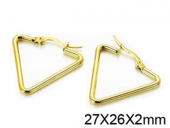 HY Stainless Steel 316L Snap Post Hoop Earrings-HY58E0910IJ