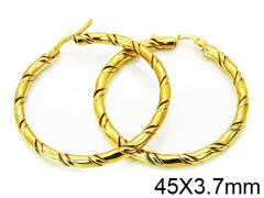 HY Stainless Steel 316L Snap Post Hoop Earrings-HY58E0870KL