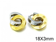 HY Stainless Steel 316L Huggie Hoop Earrings-HY05E1468HLQ