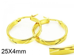 HY Stainless Steel 316L Snap Post Hoop Earrings-HY58E0823IL