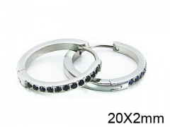 HY Stainless Steel 316L Huggie Hoop Earrings-HY05E1511HOW