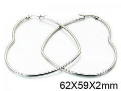 HY Stainless Steel 316L Snap Post Hoop Earrings-HY58E0891IE