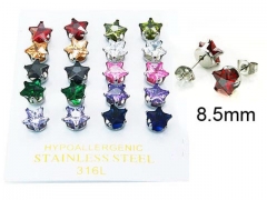 HY Stainless Steel 316L Small Crystal Stud-HY25E0674KQQ