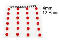 HY Stainless Steel 316L Ball Earrings-HY70E0519HIW