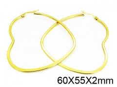 HY Stainless Steel 316L Snap Post Hoop Earrings-HY58E1046IL