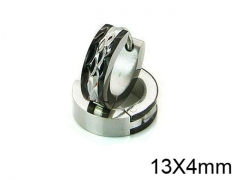 HY Stainless Steel 316L Huggie Hoop Earrings-HY05E1758ML