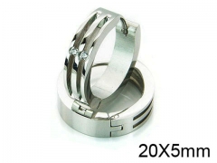 HY Stainless Steel 316L Huggie Hoop Earrings-HY05E1722HVV