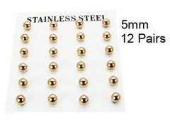 HY Stainless Steel 316L Ball Earrings-HY70E0560HMC