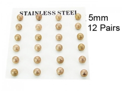 HY Stainless Steel 316L Ball Earrings-HY70E0569HPD