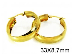 HY Stainless Steel 316L Snap Post Hoop Earrings-HY58E0698KL