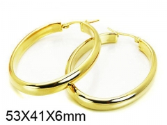 HY Stainless Steel 316L Snap Post Hoop Earrings-HY58E0799NE