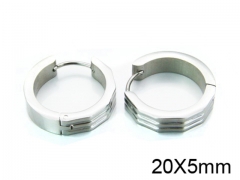 HY Stainless Steel 316L Huggie Hoop Earrings-HY05E1433PL