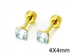 HY Stainless Steel 316L Small Crystal Stud-HY67E0168JL