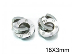 HY Stainless Steel 316L Huggie Hoop Earrings-HY05E1467HJQ