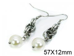 HY Stainless Steel 316L Pearl Earrings-HY64E0265HAA