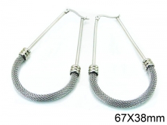 HY Stainless Steel 316L Hollow Hoop Earrings-HY58E1187LQ