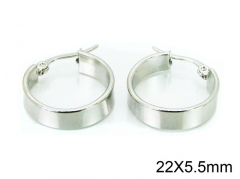 HY Stainless Steel 316L Snap Post Hoop Earrings-HY58E1221KW