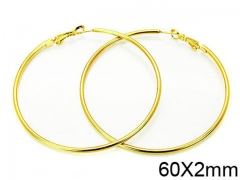 HY Stainless Steel 316L Snap Post Hoop Earrings-HY58E0883JW