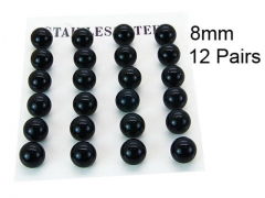 HY Stainless Steel 316L Ball Earrings-HY70E0547HKQ