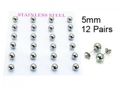 HY Stainless Steel 316L Ball Earrings-HY58E0764HEE
