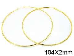 HY Stainless Steel 316L Snap Post Hoop Earrings-HY58E0602LQ