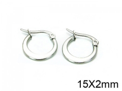 HY Stainless Steel 316L Snap Post Hoop Earrings-HY58E0505IR