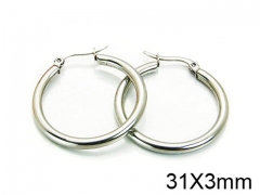 HY Stainless Steel 316L Snap Post Hoop Earrings-HY58E0772IL