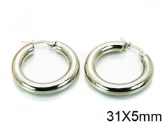 HY Stainless Steel 316L Hollow Hoop Earrings-HY58E0723JL
