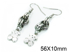 HY Stainless Steel 316L Bear Earrings-HY64E0271HIF