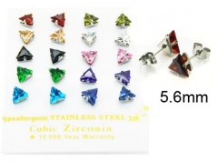 HY Stainless Steel 316L Small Crystal Stud-HY25E0682JSS