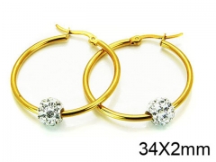 HY Stainless Steel 316L Ball Earrings-HY21E0011IK