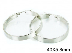 HY Stainless Steel 316L Snap Post Hoop Earrings-HY58E1217KD