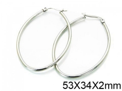 HY Stainless Steel 316L Snap Post Hoop Earrings-HY58E0907IE